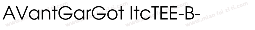 AVantGarGot ItcTEE-B字体转换